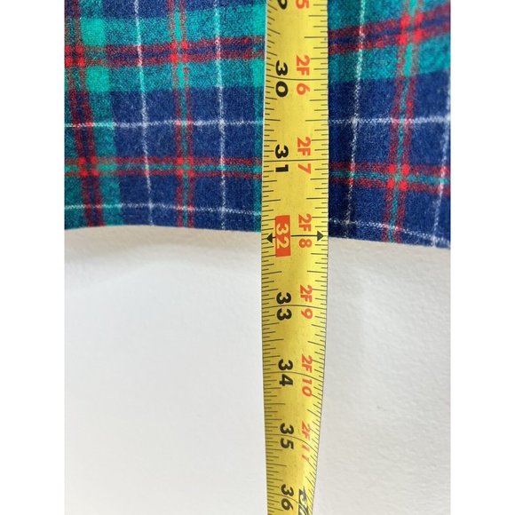 VTG Pendleton Men’s L 100% Virgin Wool Plaid Flannel Shirt USA - Picture 8 of 10